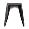 Flash Furniture 4 " Black Metal Stool with Wood Seat, PK4 ET-BT3503-18-BLK-WD-GG - alternate 6